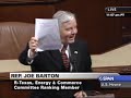Rep. Barton speaks against Democratic \"no-energy\" energy bil
