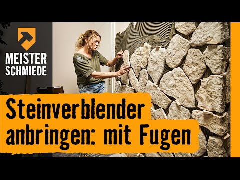 Steinverblender anbringen: Mit Fugen | HORNBACH Meisterschmiede