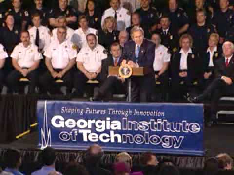 President George W. Bush visits ...