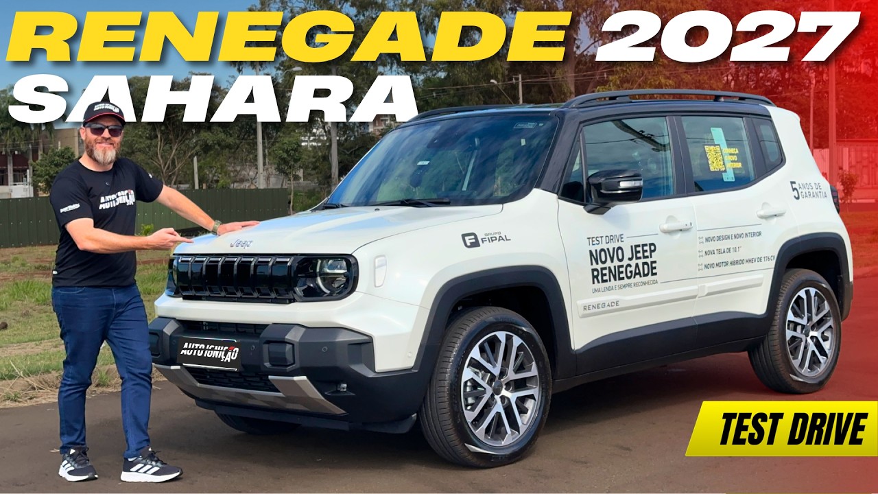 RENEGADE SAHARA 2027 ANDA BEM? Test Drive + 0 a 100, Consumo, Cidade e Rodovia!