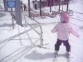 思思今年最后一次滑雪