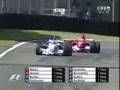 Michael Schumacher overtakes Heidfeld Brazil 2006