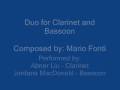 Duo for Clarinet and Bassoon