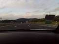 Porsche overtaking on autobahn
