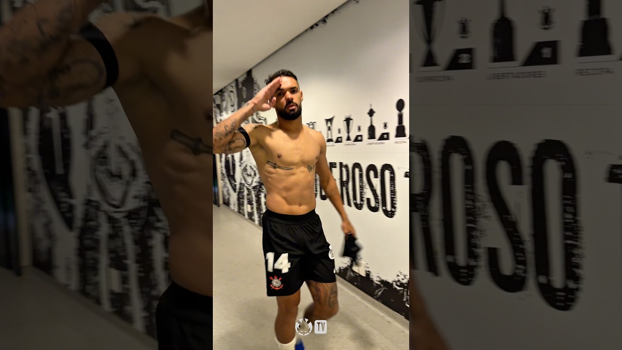 O retorno ao vestiário com ➕3️⃣ pontos! ⚫️⚪️ #Shorts #VaiCorinthians