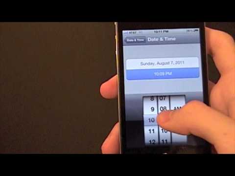 how to adjust time on iphone