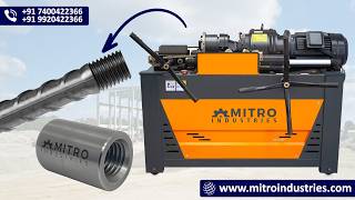BST Chaser Rebar Threading Machine video