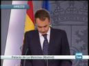 Zapatero comparece tras el anuncio de ETA