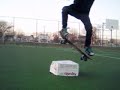 pretty nice ollie(i guess) over a tiny box