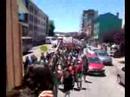 Marcha por las calles de concepcion de 600 voluntarios de Un Techo para Chile despues de las construcciones de 120 casas en la octaba region...