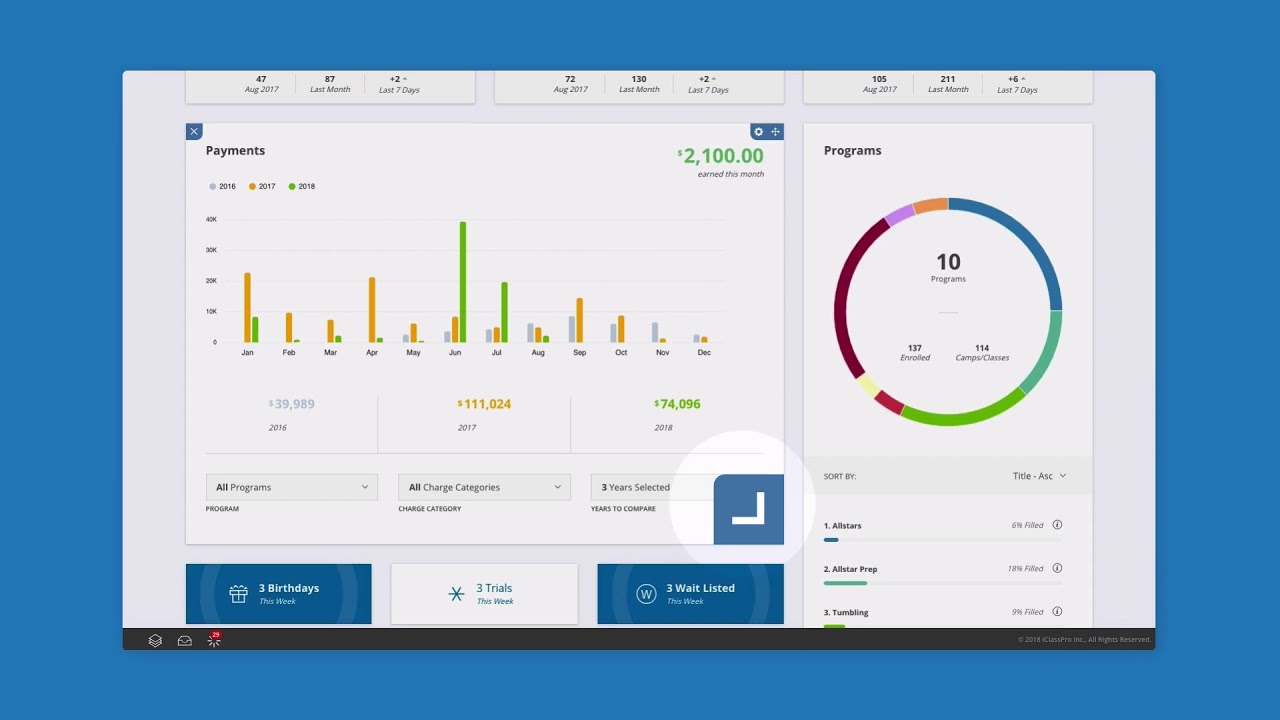 iClassPro:Dashboard