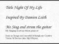 Damien Leith - Night of my life - (Cover song) Damien Leith - Night of my life - (Cover song)