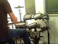 Playing the Rock Band kit built into the Roland TD-12 V-Drums