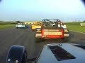 Mike Solan racing a Caterham on the starting grid at Pembrey