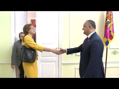 Igor Dodon, președintele țării a avut o întrevedere cu ambasadorul Republicii Federale Germania în Republica Moldova, Julia Monar