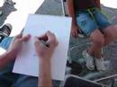 i'm drawing a caricature of a young lady at a festival.  enjoy!