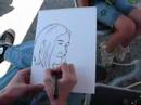 i'm drawing a caricature of a young lady at a festival.  enjoy!