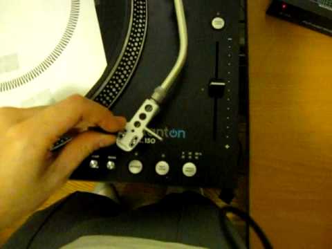 how to adjust turntable