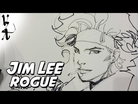 how to draw rouge from x-men step by step