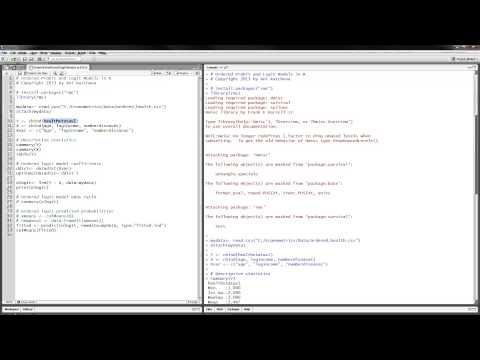 how to perform a logistic regression in r
