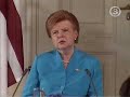 Last press conference of Vaira Vike-Freiberga