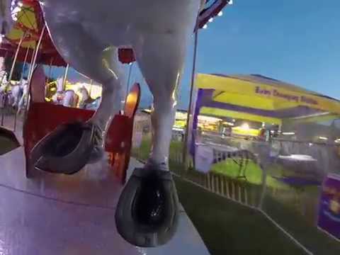 still from a video of the Merry-Go-Round at the Carver County Fair midway