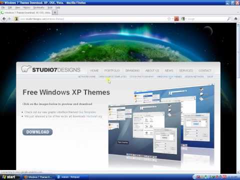 how to install uxtheme patch for windows xp