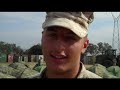 Marine shows off his house in Tent City