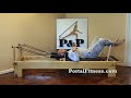Ejercicio de Pilates Reformer. Legs Work o Trabajo de Pierna