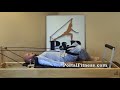 Ejercicio de Pilates Reformer. Legs Work o Trabajo de Pierna