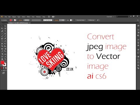 how to convert jpg to vector in illustrator cs6