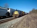 The Southbound local A714 (?) moves past Q592 in Wadley, AL.