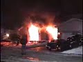 (RAW VIDEO) FULLY INVOLVED CONDO ON FIRE**TINLEY PARK,IL**