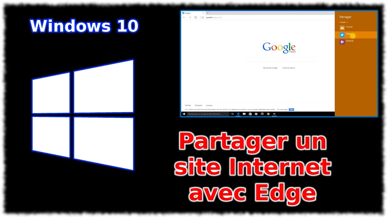 Partager un site internet avec Edge