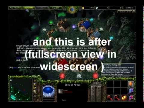 how to make my wc3 full screen