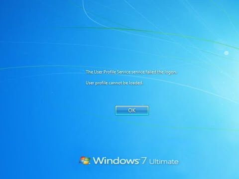 how to repair profile windows 7