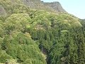 茨城県大子町弘法堂先の古分屋敷駐車場から男体山方面