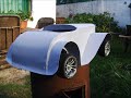 Making a homemade metal rc car body, one sixth scale.