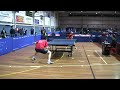 Robert Frank vs Ho Nam Oh - Game 1 - 2010 Australian Open Table Tennis Championships.