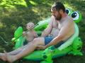 Noah and Daddy Swim