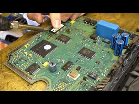 How to de-solder and repair broken Bosch EDC15C2 ECU from 2.0 HDI.