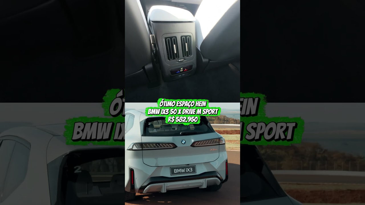CONFORTO DE SOBRA? Veja o espaço interno do BMW iX3 de R$ 582 mil! 😱🔥