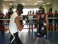 Randy Suico sparring with Edwin Valero