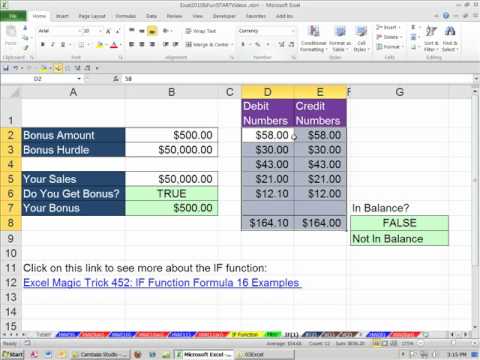 how to perform if statements in excel