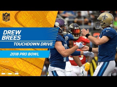Video: Drew Brees Leads NFC All-Stars Downfield for a TD! | NFC vs. AFC | 2018 NFL Pro Bowl HLs