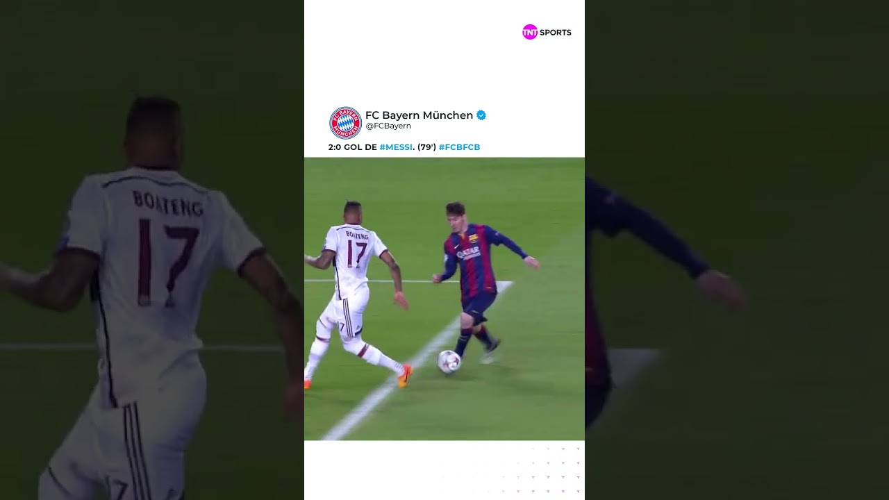 QUEM LEMBRA DESSE DRIBLE HISTÓRICO DO MESSI CONTRA O BAYERN? #shorts
