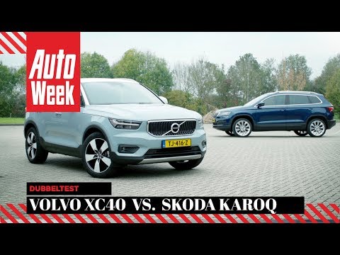 skoda karoq vs volvo xc40 autoweek dubbeltest english subtitles