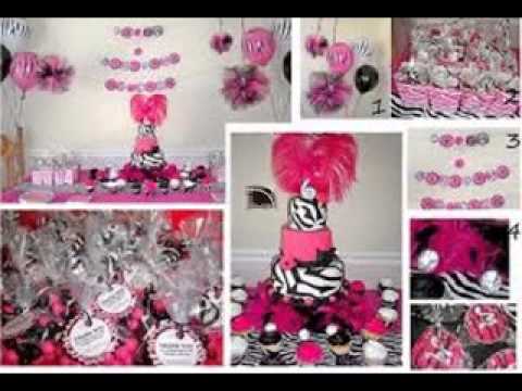 video-linktoworks-DIY Zebra print baby shower decorating ideas