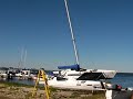 stiletto 27 flipped on beach