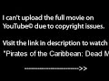 Pirates of the Caribbean: Dead Man, PART 1 /9,WATCH full film/movie online part1